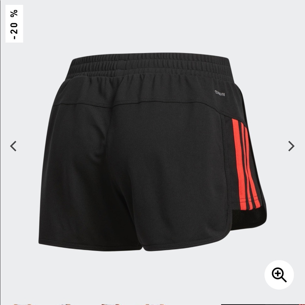 Adidas | Ultimate Knit Shorts Coral Stripes NWT - Picture 7 of 8